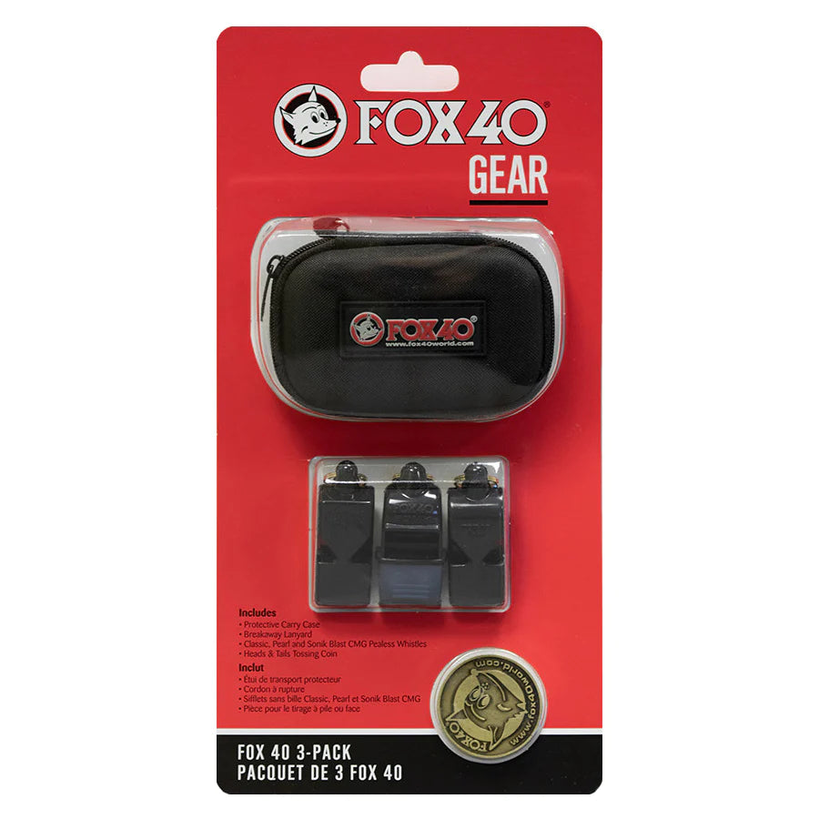 Fox 40 3-pack whistle kit –